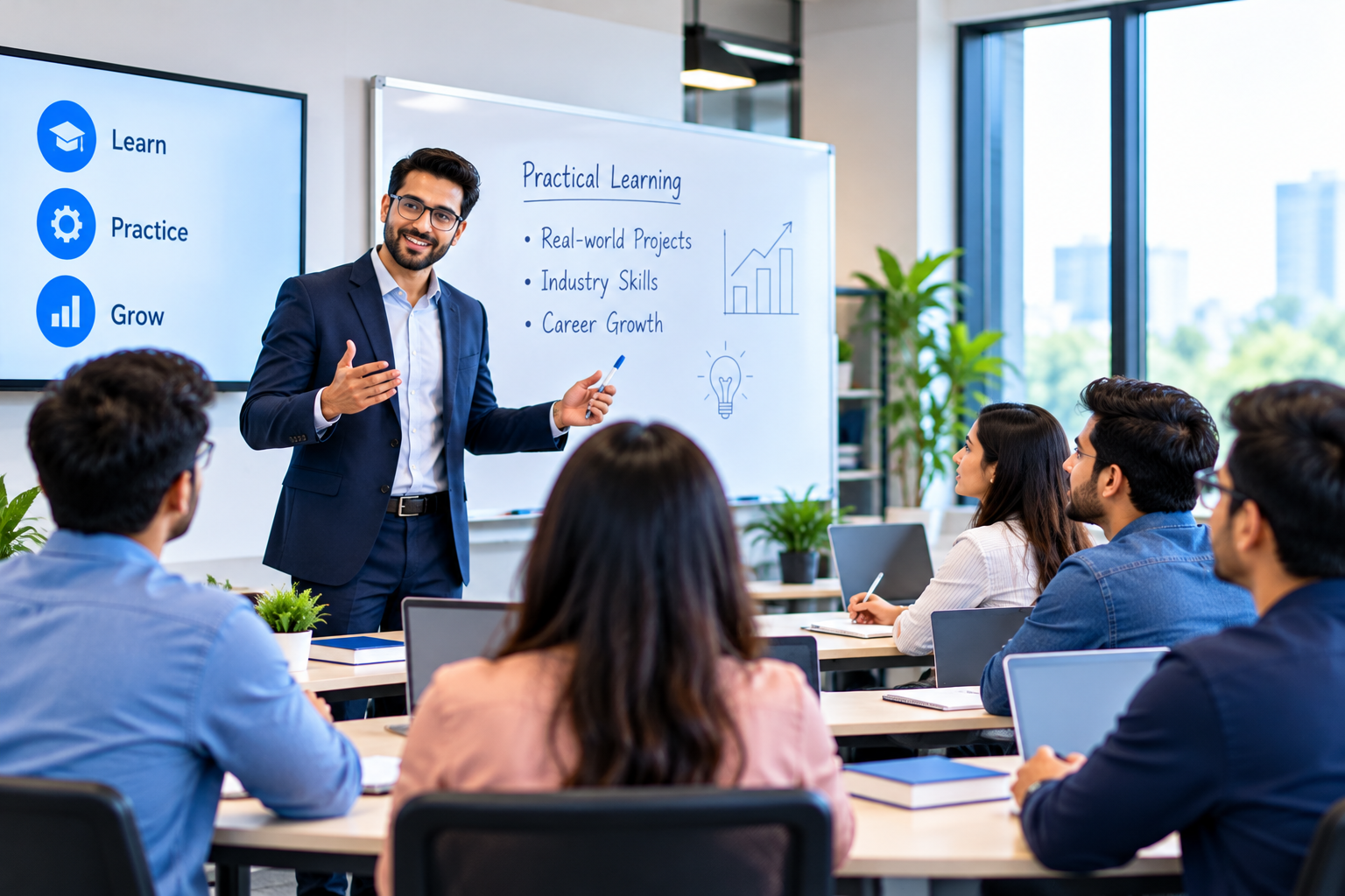 Classroom training with expert instructors and professionals