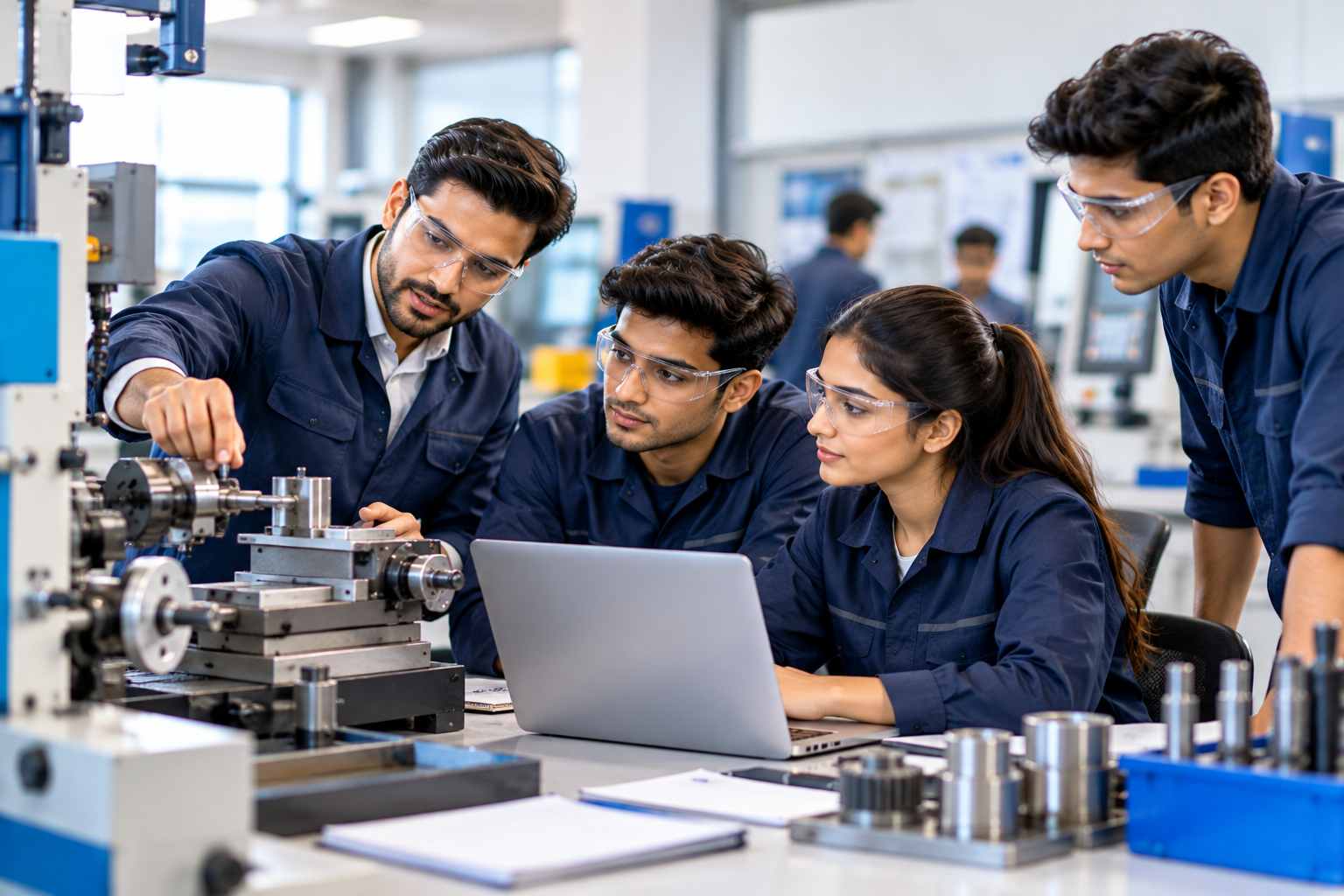 Industrial training with practical engineering and technical skills